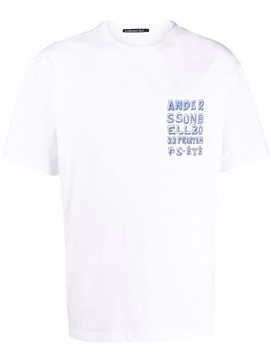 Andersson Bell logo-print cotton T-shirt - White