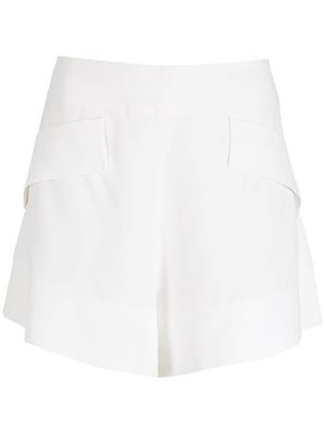 Martha Medeiros Laís crepe shorts - White