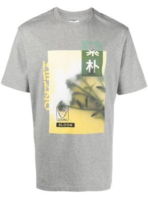 Kenzo Daisy and Tulip graphic-print T-shirt - Grey