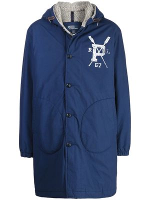 Polo Ralph Lauren logo-print hooded padded jacket - Blue