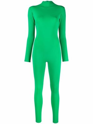 Atu Body Couture mock-neck long-sleeved jumpsuit - Green