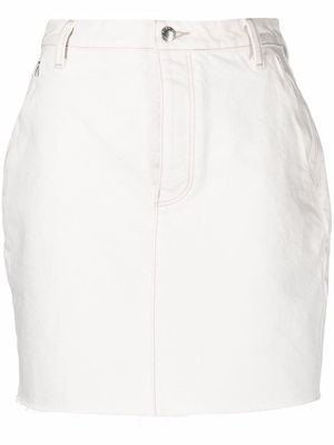 Alexander Wang high-waist denim mini skirt - White