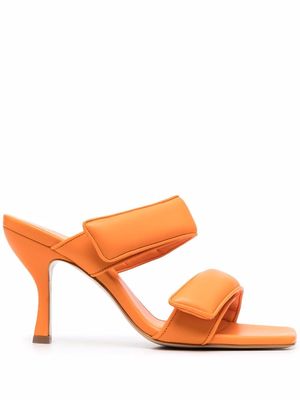 GIABORGHINI double-strap leather sandals - Orange