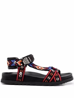 ASH aztec strappy sandals - Black
