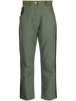 YMC Geanie colourblock trousers - Green