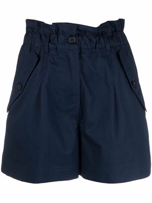 Kenzo high-waisted cargo shorts - Blue