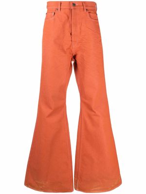 Rick Owens bootcut denim jeans - Orange