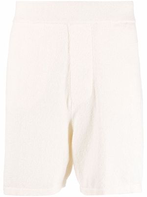 Laneus Sponge Towel Bermuda shorts - White