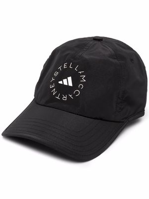 adidas by Stella McCartney logo-print drawstring cap - Black