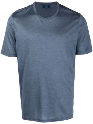 Barba crewneck silk T-shirt - Blue