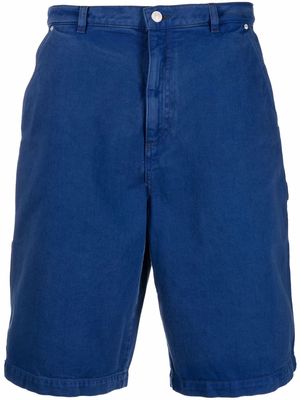 Kenzo logo-patch denim bermuda shorts - Blue