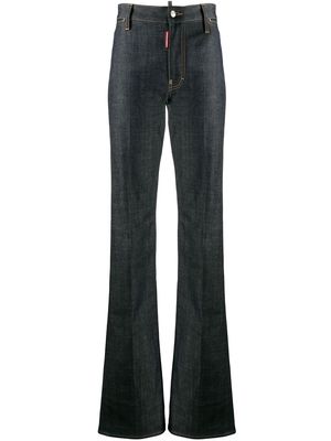 Dsquared2 high-waisted bootcut jeans - Blue