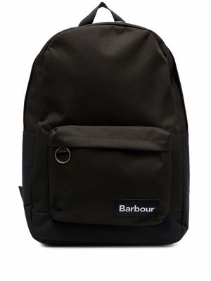 Barbour logo-patch backpack - Blue