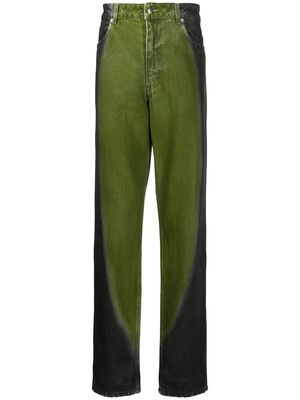 Eckhaus Latta El Jeans Orb tapered jeans - Green