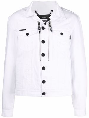 Philipp Plein Gothic Plein denim jacket - White