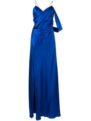 Michelle Mason V-neck silk dress - Blue