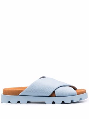Camper Brutus crossover-strap leather sandals - Blue