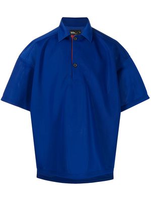 Kolor oversized scuba-jersey shirt - Blue