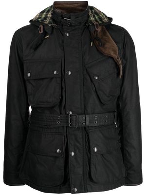 Polo Ralph Lauren wax-coated hooded jacket - Black