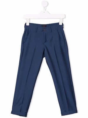 Fay Kids tailored wool trousers - Blue