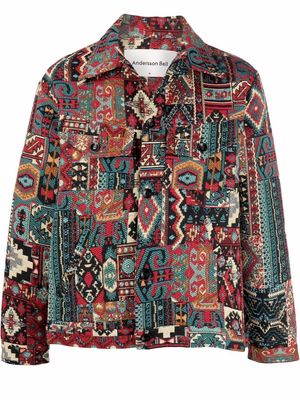 Andersson Bell textured mix-print jacket