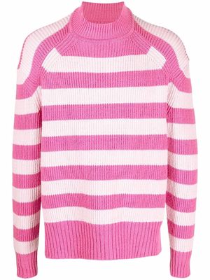 Jacquemus La maille Rayures ribbed jumper - Pink