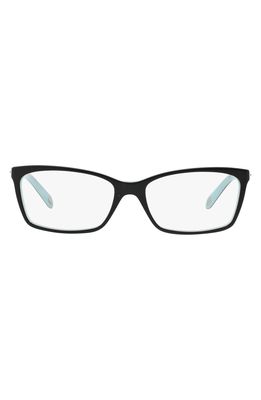 Tiffany & Co. 53mm Optical Glasses in Black/Pattern/Blue