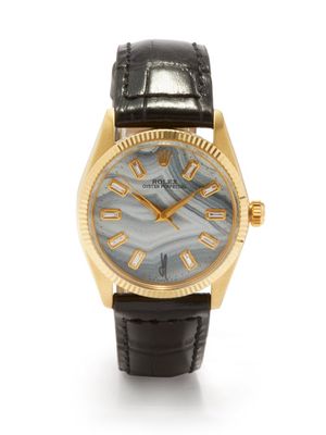 Jacquie Aiche - Vintage Rolex Oyster 34mm Diamond & Gold Watch - Mens - Black