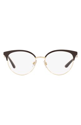 Dolce & Gabbana Phantos 53mm Optical Frames in Gold Brown/Demo Lens