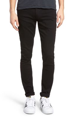 PAIGE Transcend - Croft Skinny Fit Jeans in Black Shadow