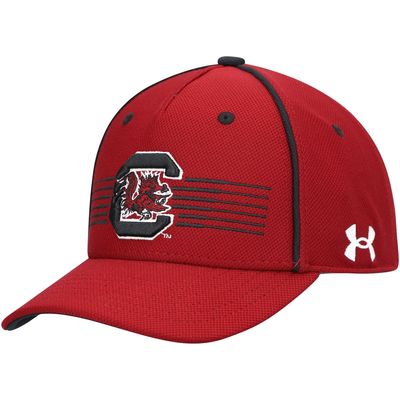 Youth Under Armour Garnet South Carolina Gamecocks Blitzing Accent Performance Adjustable Hat