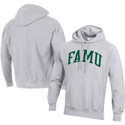 Men's Champion Gray Florida A & M Rattlers Tall Arch Pullover Hoodie