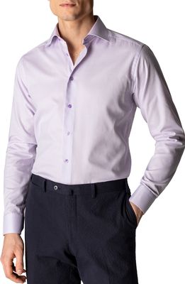 Eton Slim Fit Solid Dress Shirt in Purple