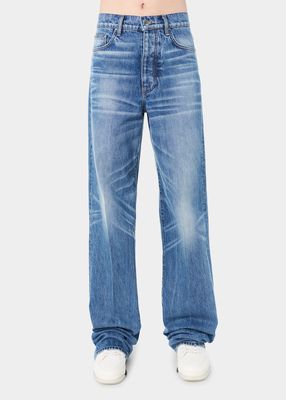 Men's Baggy Whiskered Jeans