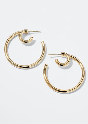 Athena Double Hoop Earrings