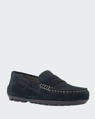 Boy's New Fast Suede Penny Loafers, Toddler/Kids
