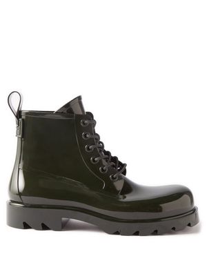 Bottega Veneta - Chunky Rubber Boots - Mens - Dark Green