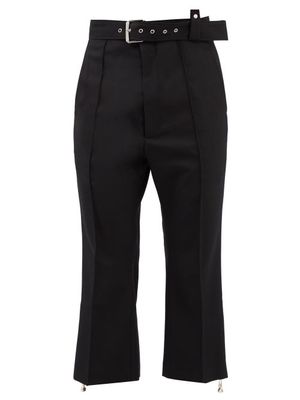 Namacheko - Girsu Cropped Technical-twill Trousers - Mens - Black