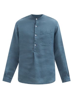 Ralph Lauren Purple Label - Ryland Linen Shirt - Mens - Light Blue