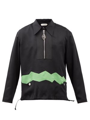 Namacheko - Tarkin Zigzag Half-zip Technical Shirt - Mens - Black Multi
