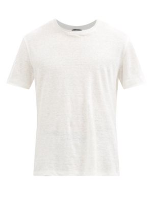 Brioni - Crew-neck Linen-jersey T-shirt - Mens - White