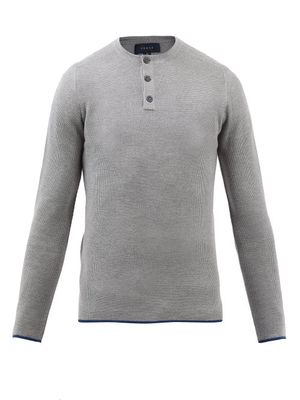Sease - Worker 2.0 Merino Henley Sweater - Mens - Grey