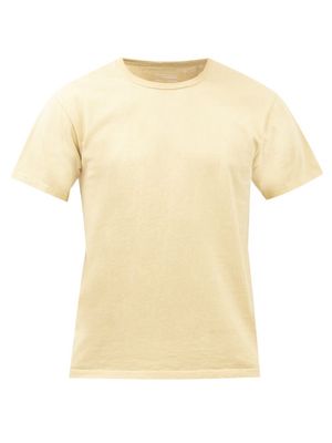 Lady White Co. - Cotton-jersey T-shirt - Mens - Yellow
