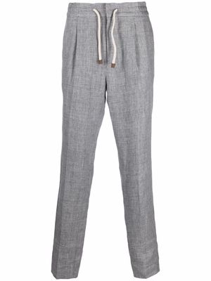 Brunello Cucinelli mid-rise straight-leg trousers - Grey