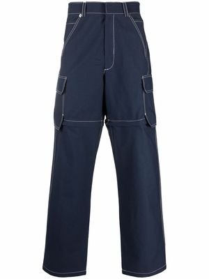 Jacquemus high-rise detachable jeans - Blue
