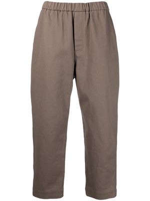 Nanushka cropped elasticated trousers - Neutrals