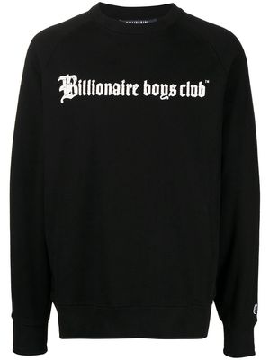 Billionaire Boys Club logo-print cotton jumper - Black