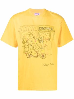 KidSuper graphic-print short-sleeved T-shirt - Yellow
