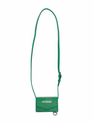 Jacquemus logo-plaque mini bag - Green
