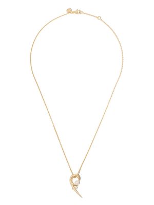 Shaun Leane 18kt gold vermeil Cherry Blossom pearl pendant necklace - YELLOW GOLD VERMEIL